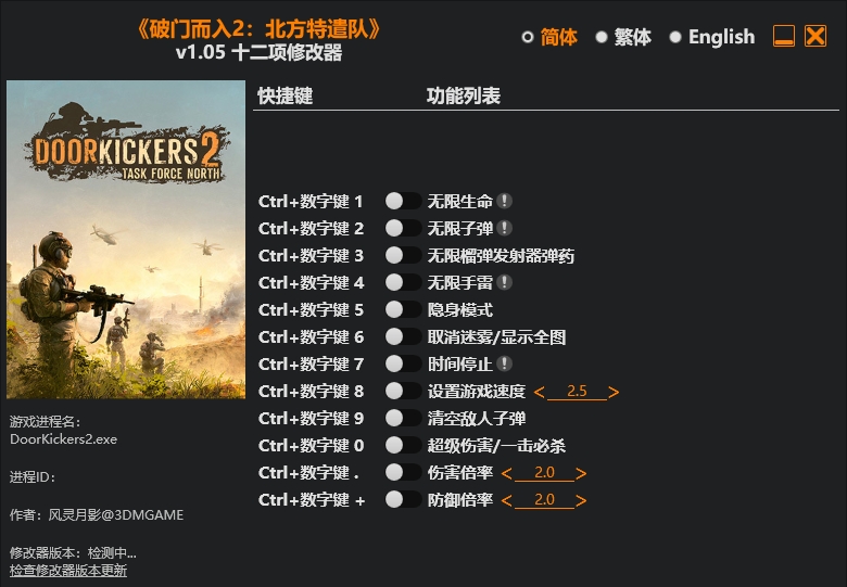 破门而入2 北方特遣队|修改器