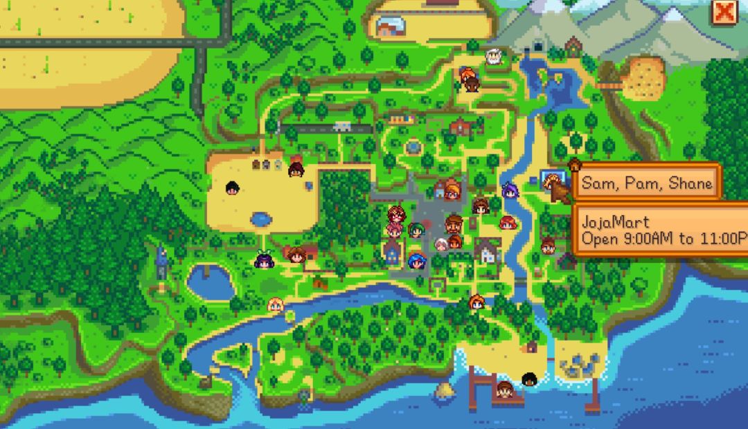 星露谷物语|地图实时显示npc位置状态 MOD