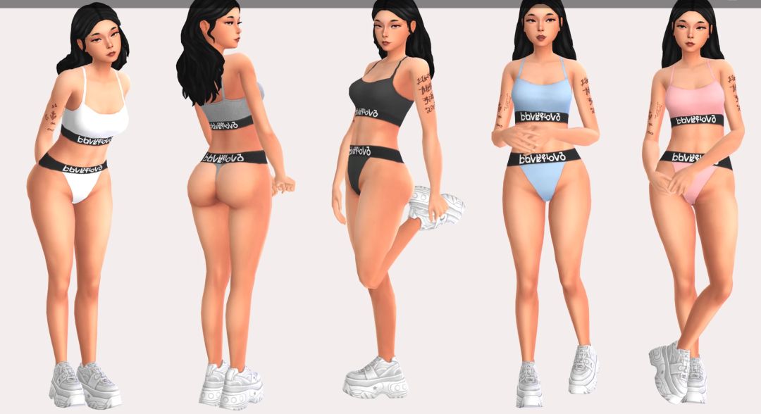 模拟人生4｜运动内衣套装 MOD
