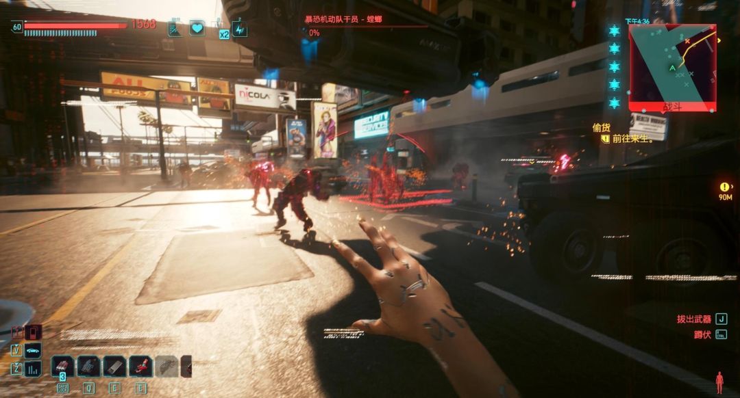 赛博朋克2077|黑墙攻击Mod ,可自定义的黑墙攻击(已汉化) MOD
