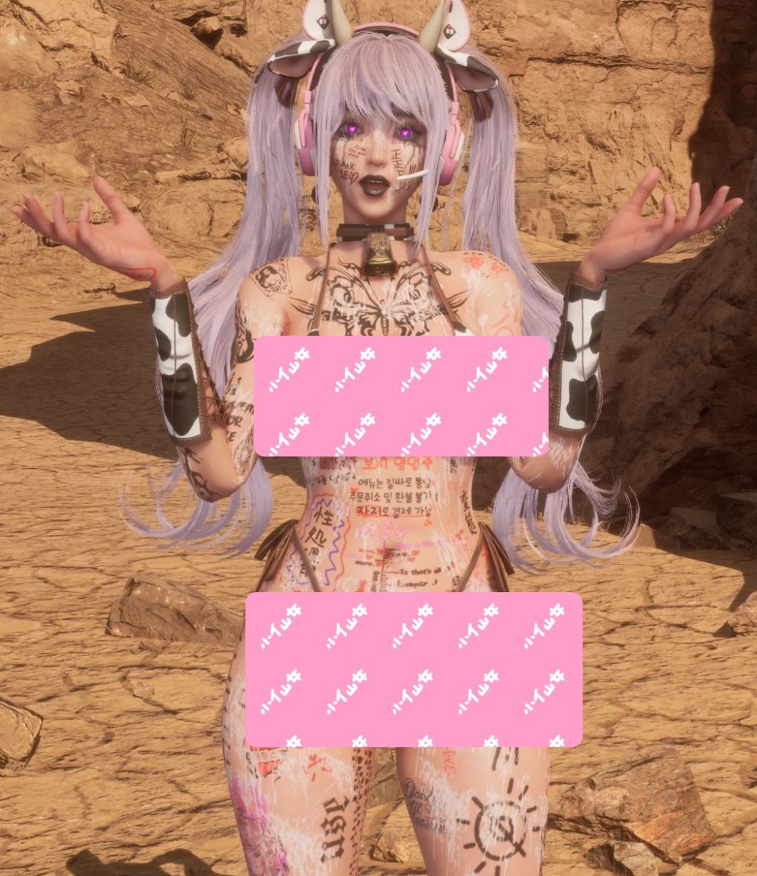 剑星｜hentai风格纹身+爱心眼+奇怪装饰 MOD