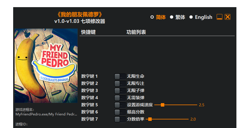 我的朋友佩德罗 修改器